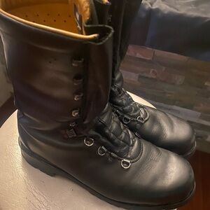 VOLKL HEERESEIGENTUM GERMAN MADE AUSTRIAN ARMY COMBAT BOOTS BLK EURO 46 US 12